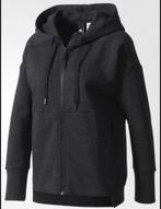 Adidas Athletic zwart/grijze zipp hoodie / vest mt M, Kleding | Dames, Maat 38/40 (M), Adidas, Zwart, Ophalen of Verzenden