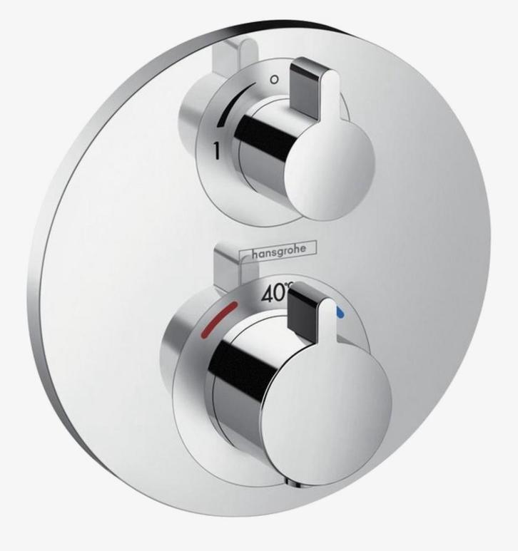 Hansgrohe Ecostat S afdekset thermostaat met stopkraanChroom, Computers en Software, 3D-printerbenodigheden, Nieuw, Ophalen