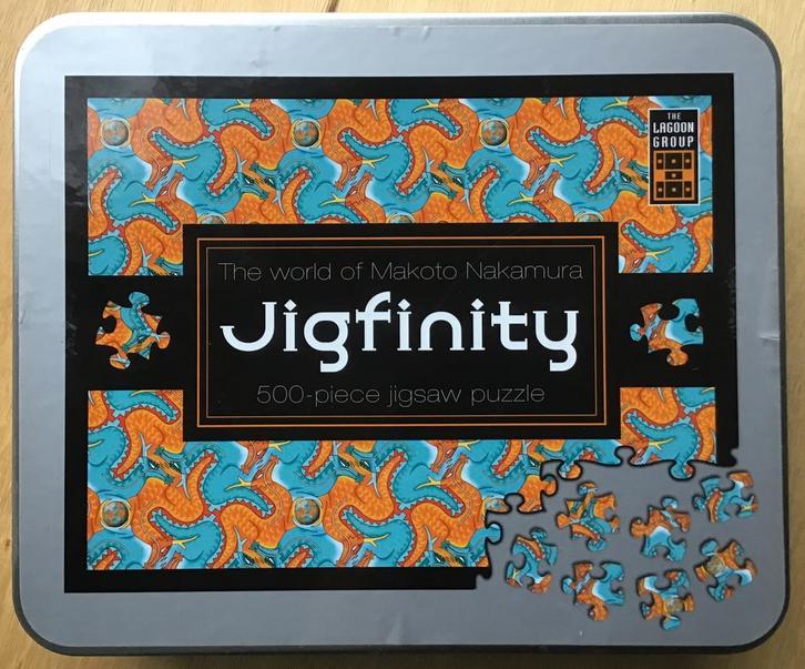 Jigfinity puzzel Dragons / draken - 500 stukjes - ZGAN, Hobby en Vrije tijd, Denksport en Puzzels, Zo goed als nieuw, Legpuzzel