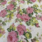 GFL122 grand foulard kleed zijdeachtig met bloemen 190/190, Huis en Inrichting, Ophalen of Verzenden, Zo goed als nieuw