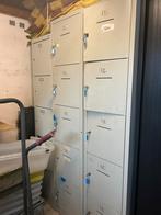 3 rijen stalen kluisjes / locker-kasten, stevig, Huis en Inrichting, Kasten | Lockerkasten, Ophalen, Gebruikt