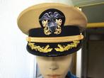 Pet,Kepie,US,Navy,USN,Captain,Kapitein,WWII,Khaki, Verzamelen, Militaria | Tweede Wereldoorlog, Verzenden, Marine, Amerika, Helm of Baret