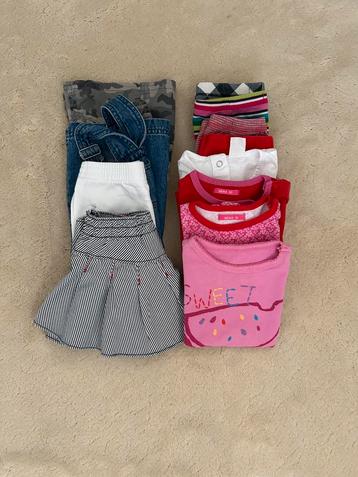 Meisjeskleding zomer shirtjes/rokjes/leggings maat 80 beschikbaar voor biedingen