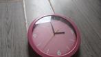 Roze Wandklok, Ophalen of Verzenden, Zo goed als nieuw, Analoog, Wandklok