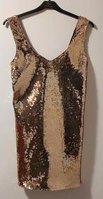 Gouden pailletten jurk, maat 36, nieuw, Kleding | Dames, Jurken, Overige kleuren, Nieuw, Ophalen of Verzenden, Maat 36 (S)