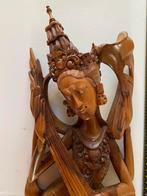 Fraai Balinees beeld SARASWATI met zwaan, Verzamelen, Beelden en Beeldjes, Ophalen of Verzenden, Zo goed als nieuw, Mens