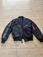 Alpha industries jas ultra navy/blauw, Ophalen of Verzenden, Zo goed als nieuw, Overige maten, Blauw