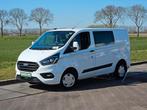 FORD TRANSIT CUSTOM l1h1 dubbel cabine !, Auto's, Bestelauto's, Gebruikt, Euro 6, Wit, Bedrijf