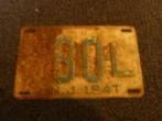 Kentekenplaat licenseplate New Jersey 1947 USA, Auto's, Gebruikt, Ophalen of Verzenden