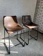 Leren barkrukken set van 2, Ophalen, Gebruikt, Met voetsteun, Leer