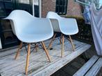 2x stoel wit/hout, Huis en Inrichting, Stoelen, Ophalen of Verzenden, Zo goed als nieuw, Twee