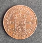 Nederlands-Indie 1 cent 1929, Postzegels en Munten, Munten | Nederland, Ophalen, Koningin Wilhelmina, 1 cent, Losse munt