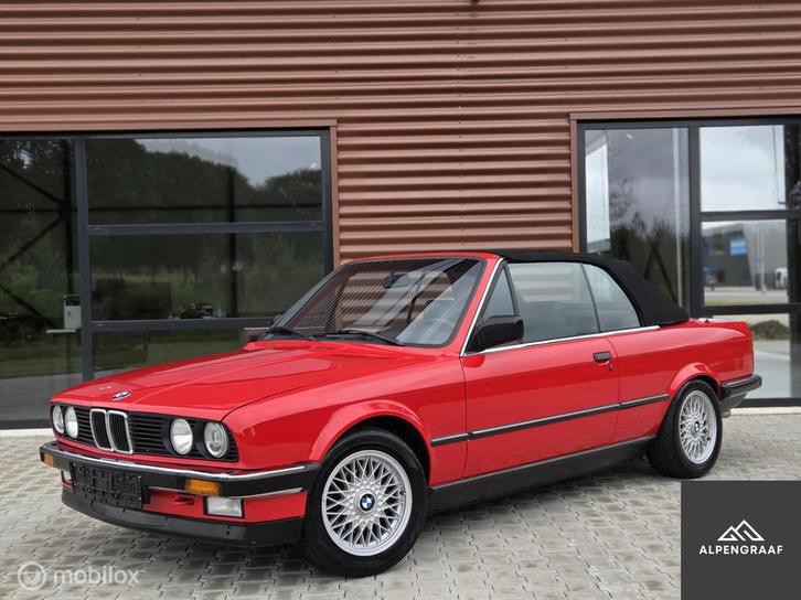 BMW 3-serie Cabrio 320i 6 cilinder e30 roestvrij originele s, Auto's, BMW, Bedrijf, Te koop, 3-Serie, ABS, Centrale vergrendeling