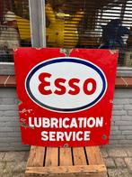 Esso Lubrication Service Emaille Reclamebord, Ophalen