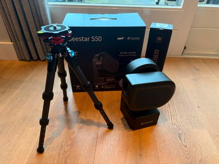 Seestar S50 telescoop, Audio, Tv en Foto, Optische apparatuur | Telescopen, Zo goed als nieuw, Lenzentelescoop (refractor), Minder dan 80 mm