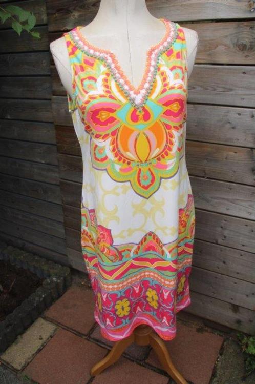 Jurk gekleurd Hale Bob my L Vaste prijs, Kleding | Dames, Jurken, Zo goed als nieuw, Maat 42/44 (L), Overige kleuren, Ophalen of Verzenden