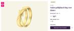 Lucardi Stalen goldplated ring voor dames (nieuw), Sieraden, Tassen en Uiterlijk, Ringen, IJzer of Staal, Nieuw, Ophalen of Verzenden