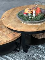 Mango Houten Salontafels - Zeer Goede Staat!, Rond, Zo goed als nieuw, Minder dan 50 cm, Overige houtsoorten