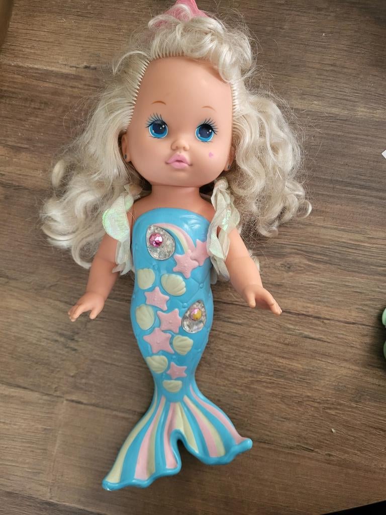 Miss make-up zeemeermin jaren 90 speelgoed., Ophalen of Verzenden, Pop