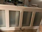 Witte binnendeur met glas 80 x 200, opdek, Doe-het-zelf en Verbouw, Deuren en Horren, Ophalen, 80 tot 100 cm, Binnendeur, Zo goed als nieuw