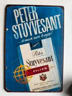 Vintage Peter Stuyvesant Reclamebord 30 bij 20 metaal, Ophalen of Verzenden, Gebruikt, Reclamebord