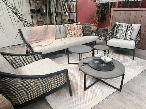 Apple Bee Milou Loungeset, Tuin en Terras, Tuinsets en Loungesets, Nieuw, Loungeset, Aluminium, 5 zitplaatsen, Bank, Bijzettafel