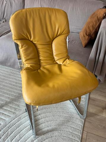 Gele Cidue designstoel – Made in Italy (jaren ’70) beschikbaar voor biedingen