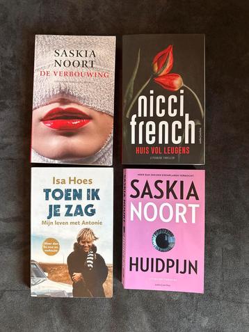4 Romans: Saskia Noort, Nicci French, Isa Hoes beschikbaar voor biedingen