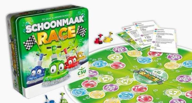 Schoonmaakrace Spel, Hobby en Vrije tijd, Gezelschapsspellen | Kaartspellen, Nieuw, Ophalen of Verzenden