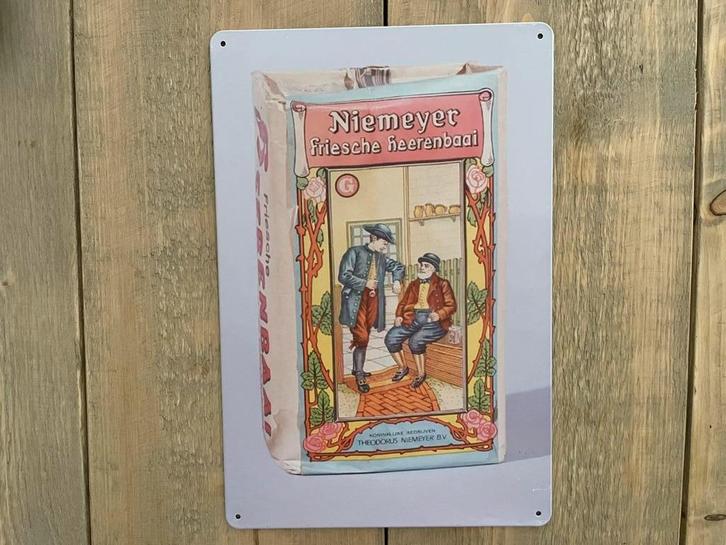 Reclamebord Niemeyer Friesche Heerenbaai 20x30, Verzamelen, Merken en Reclamevoorwerpen, Zo goed als nieuw, Reclamebord, Ophalen of Verzenden