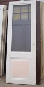 nr. 228 antieke binnendeur met ruit (veel beschikbaar), Doe-het-zelf en Verbouw, Minder dan 80 cm, Gebruikt, Glas, Ophalen