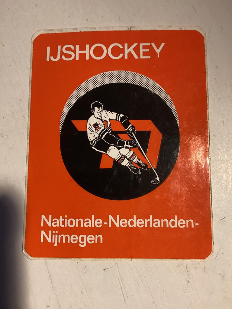 Sticker IJshockey Nijmegen (Nationale Nederlanden), Verzamelen, Verzenden, Zo goed als nieuw, Sport