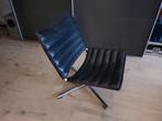 Zwarte design draaifauteuil van Hulshoff, Huis en Inrichting, Fauteuils, Ophalen, Gebruikt, 75 tot 100 cm, Stof