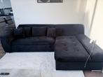 3 zits hoekbank met lounge gedeelte, Huis en Inrichting, Banken | Complete zithoeken, Ophalen, Zo goed als nieuw, Stof