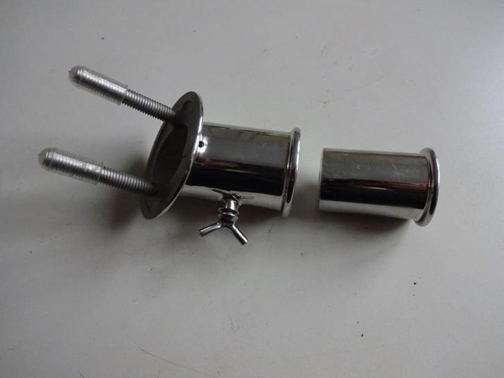 RVS vlagstokhouder, 2-delig, nieuw, Watersport en Boten, Accessoires en Onderhoud, Nieuw, Overige typen, Ophalen