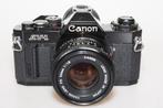 Canon AV-1 Black +service +nwe seals, Ophalen of Verzenden, Gebruikt, Spiegelreflex, Canon
