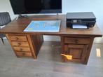 Eiken houten bureau, Ophalen, Gebruikt, Bureau