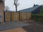 Tuinpoort staal frame geïmpregneerde schuttingplank gevuld, Tuin en Terras, Nieuw, Ophalen of Verzenden, Draaipoort, 150 tot 200 cm