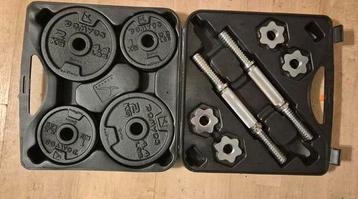 Dumbbel halter set in koffer in nette staat beschikbaar voor biedingen