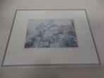 A5577 Mooi pastel kleuren litho van C. Boen, Huis en Inrichting, Minder dan 50 cm, Gebruikt, Ophalen of Verzenden, Schilderij
