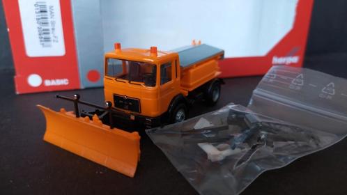 Man fZ winterdienst Strooiwagen 1:87 H0 Herpa Magic Pol, Hobby en Vrije tijd, Modelauto's | 1:87, Zo goed als nieuw, Bus of Vrachtwagen