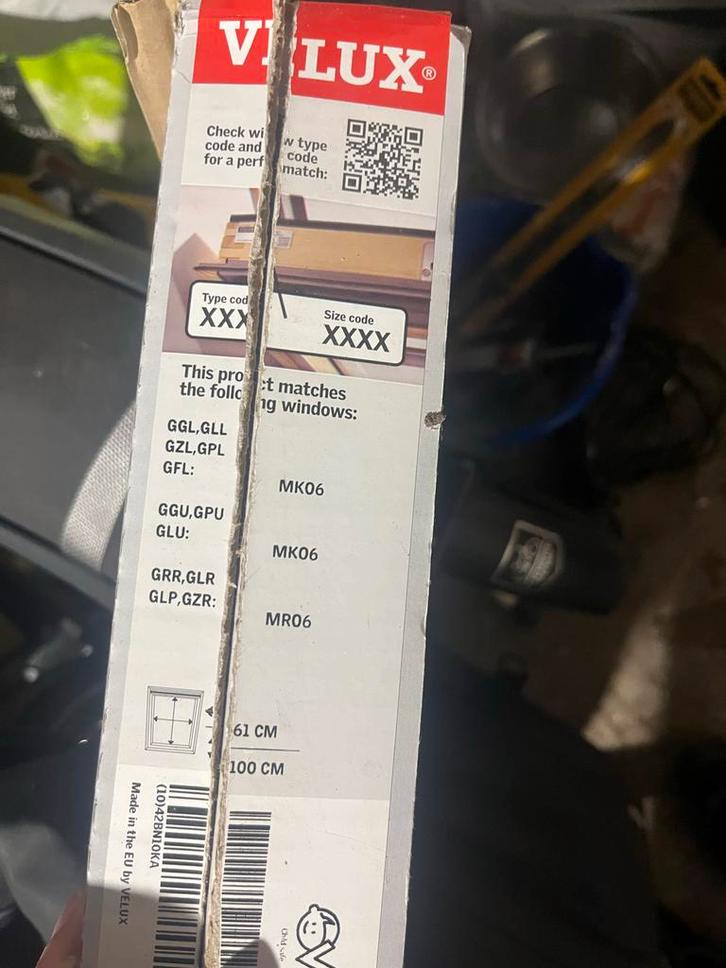 Velux Dakraam Rolgordijn MK06, Doe-het-zelf en Verbouw, Deuren en Horren, Nieuw, Overige typen, Minder dan 200 cm, Minder dan 80 cm