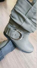 Nieuw stoere grijze laarzen met grote gesp maat 37, Kleding | Dames, Nieuw, Lage of Enkellaarzen, Grijs, Ophalen of Verzenden