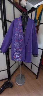 Knal paars kolbert. Handmade handpainted in eigen atelier, Verzenden, Paars, Maat 46/48 (XL) of groter, Nieuw