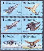 uk Gibraltar 1999 pf mi 880 - 885 vogels vliegtuigen 3x paar, Postzegels en Munten, Postzegels | Europa | UK, Verzenden, Postfris