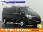 Ford Transit Custom 2.0TDCI 130PK Lang Imperiaal | Trekhaak, Auto's, Bestelauto's, Stof, Gebruikt, 4 cilinders, Zwart