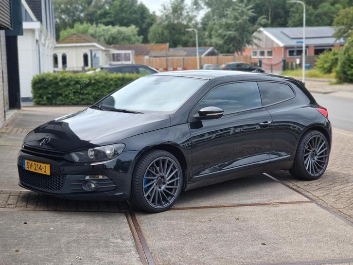 Volkswagen Scirocco 2.0 TSI DSG 2008 Zwart, Auto's, Volkswagen, Particulier, Scirocco, Achteruitrijcamera, Benzine, C, Coupé, Automaat