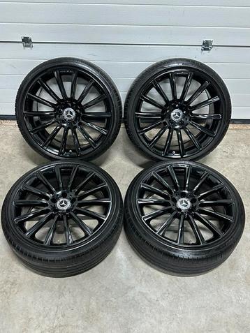 20” INCH ORIGINEEL MERCEDES E-KLASSE S-KLASSE VELGEN ZWART beschikbaar voor biedingen