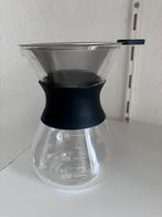 Pour over koffie pot met rvs filter, Ophalen of Verzenden, Zo goed als nieuw