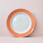 € 4 ps - 16 retro dinerborden Orange by Naj Oleari - oranje, Ophalen of Verzenden, Zo goed als nieuw, Overige stijlen, Bord(en)